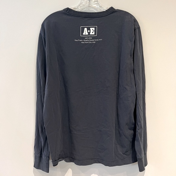American Eagle Long sleeve T-shirt. Blue/Gray men’s M standard fit - Picture 2 of 4